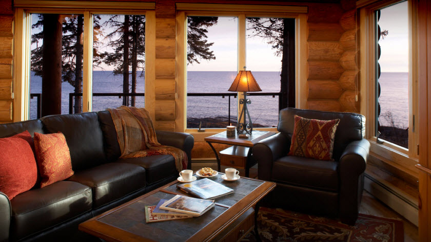 Luxury log home