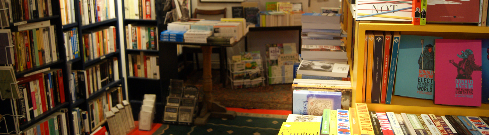 Inside of the book shoppe